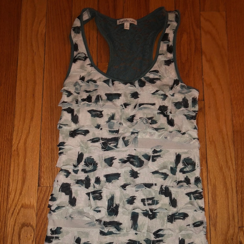 Cute turquoise lace Charlotte Russe size small